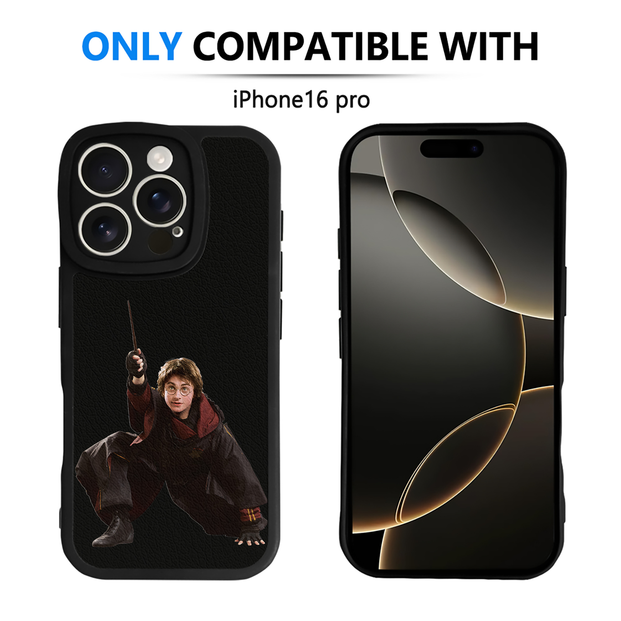 （画像用） Harry Potter ハリー・ポッターシリーズ 【iPhone 16シリーズ対応】シリコンスマホケース（レザー調） 材質：シリコン